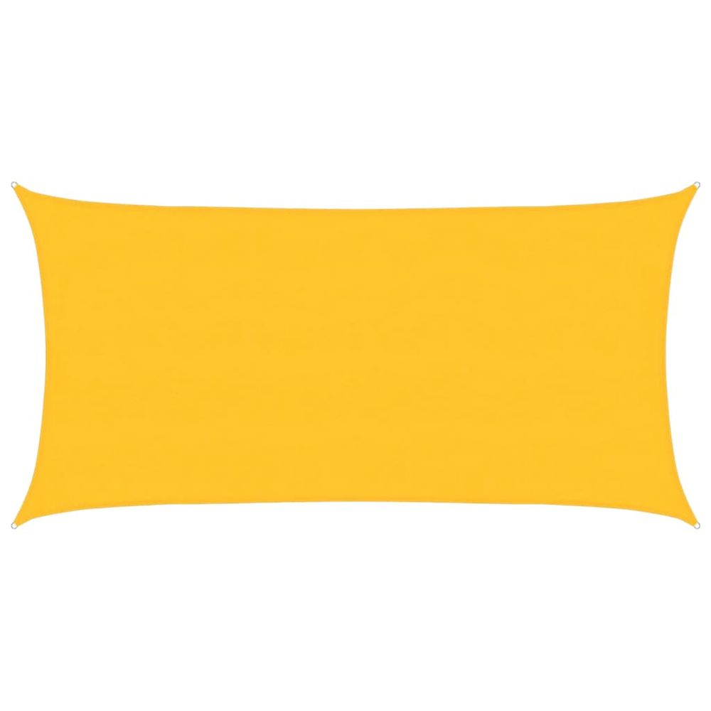 Voile d'ombrage 160 g/m² rectangulaire jaune 4x7 m pehd