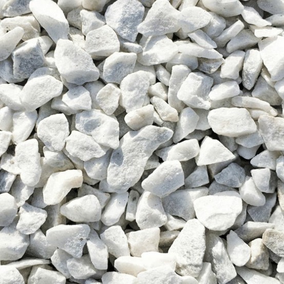 Pack 300kg gravier de marbre blanc de carrare ø 9/12 mm (12 sacs x 25kg) - livraison standard