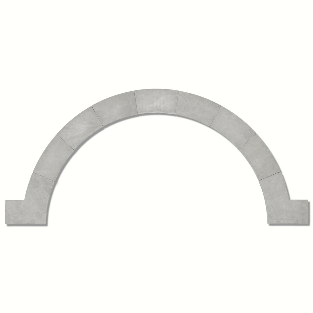 Margelles pour escalier roman pierre de l'atlas gris 150x33x3 cm bord 1/2 rond (à l'unité) - ro'ma nature