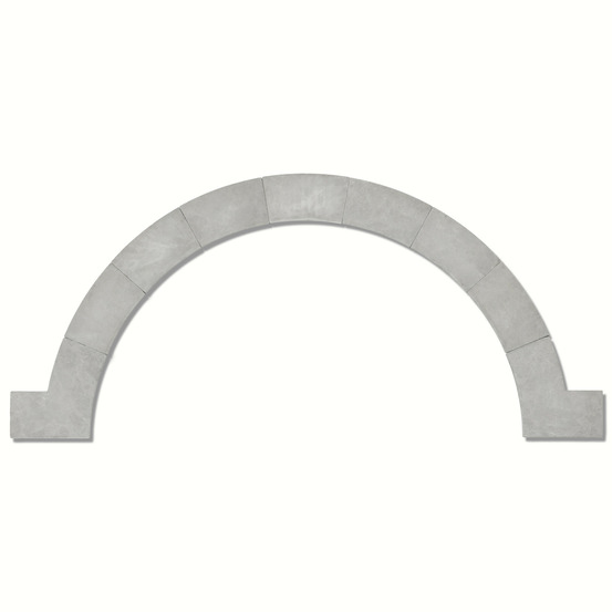 Margelles pour escalier roman pierre de l'atlas gris 150x33x3 cm bord 1/2 rond (à l'unité) - ro'ma nature