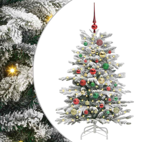 Sapin de noël artificiel à branches articulées blanc 120 cm
