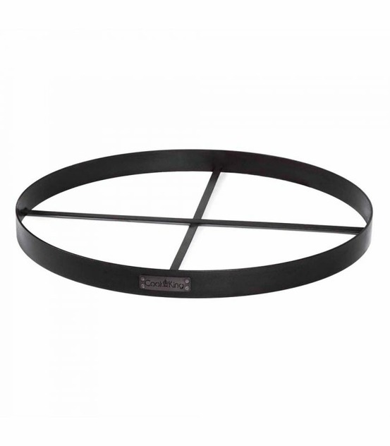 Support rond pour pierre décorative, 120cm, acier brut, cookking, 111033