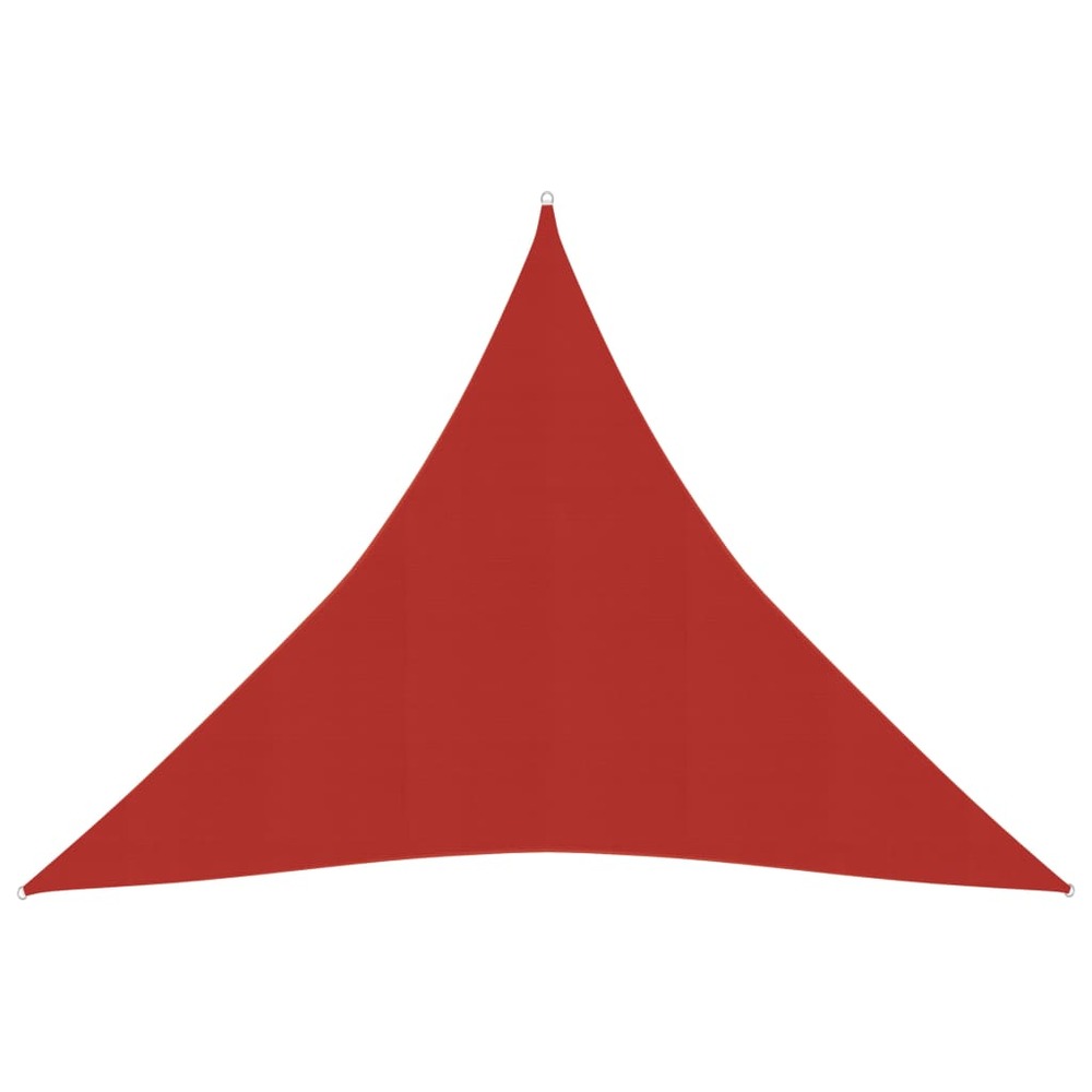 Voile toile d'ombrage parasol 160 g/m² pehd 4,5 x 4,5 x 4,5 m rouge