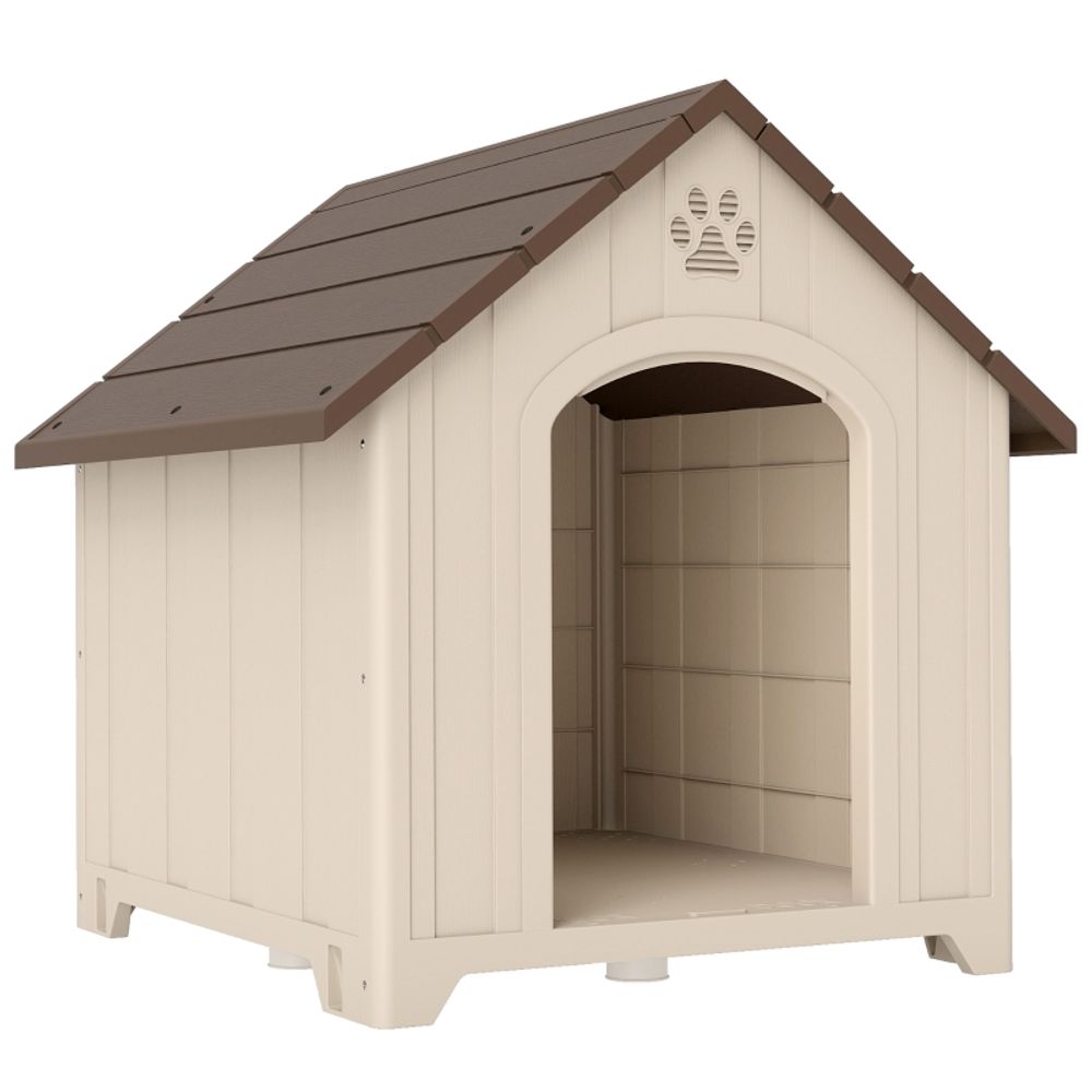 Niche pour chien pp 88 x 79 x 89 cm extérieur toit relevable et plancher surélevé