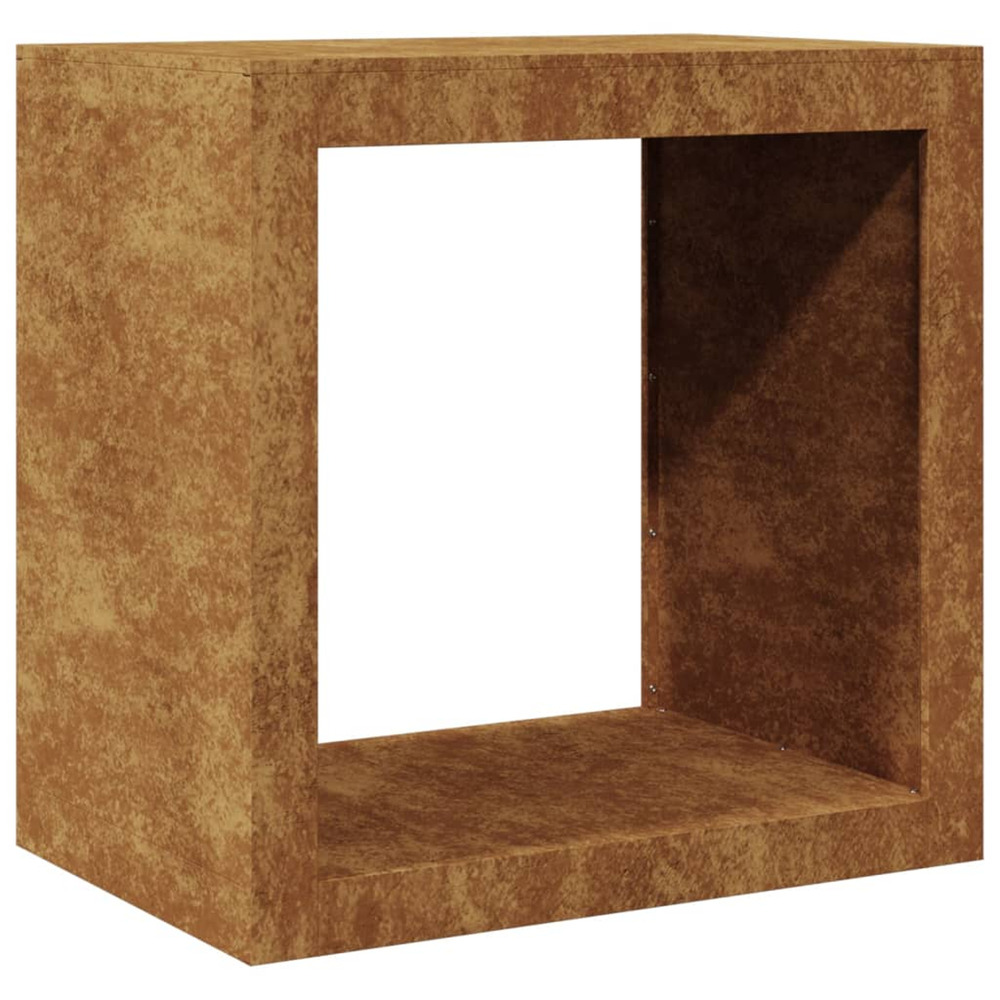 Étagère à bois 60x40x60 cm acier résistant aux intempéries