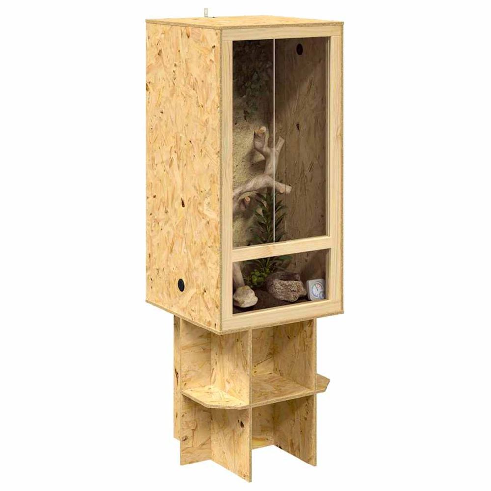 Terrarium marron 50 x 50 x 150 cm osb
