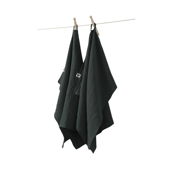 Lot de 2 essuie-mains gaze de coton collection gaia
