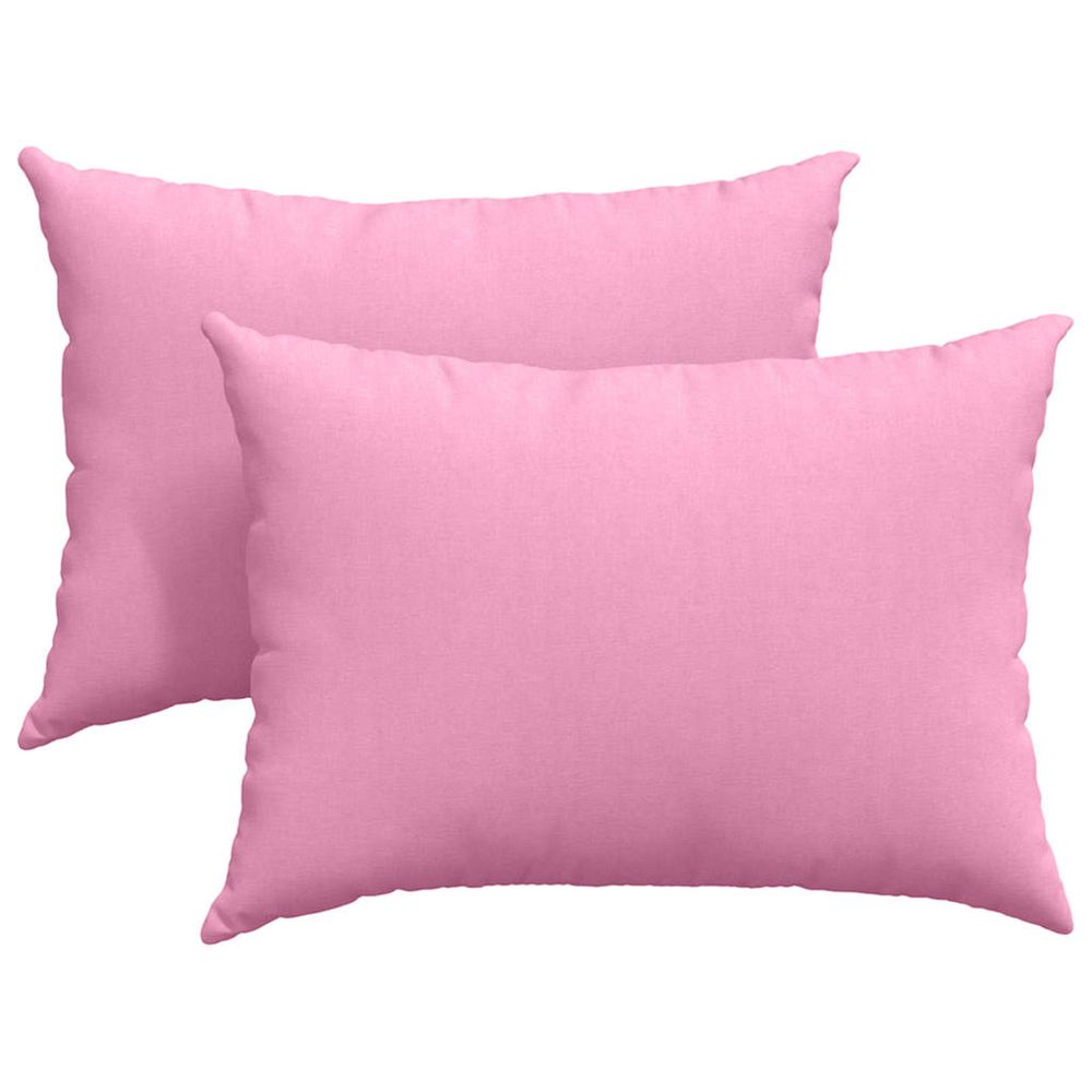 Coussins de canapé 2 pc tissu rose 70 x 50 cm