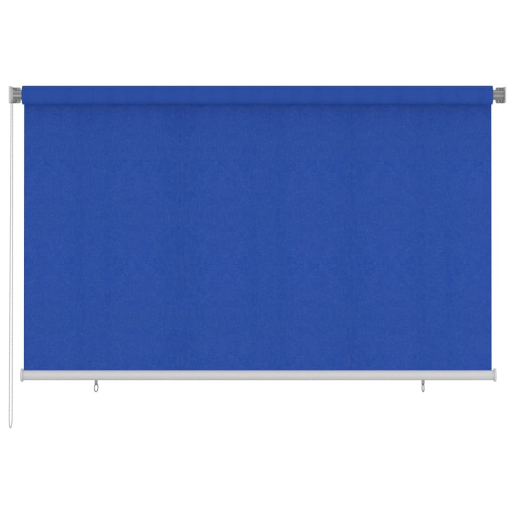 Store roulant d'extérieur 240x140 cm bleu pehd