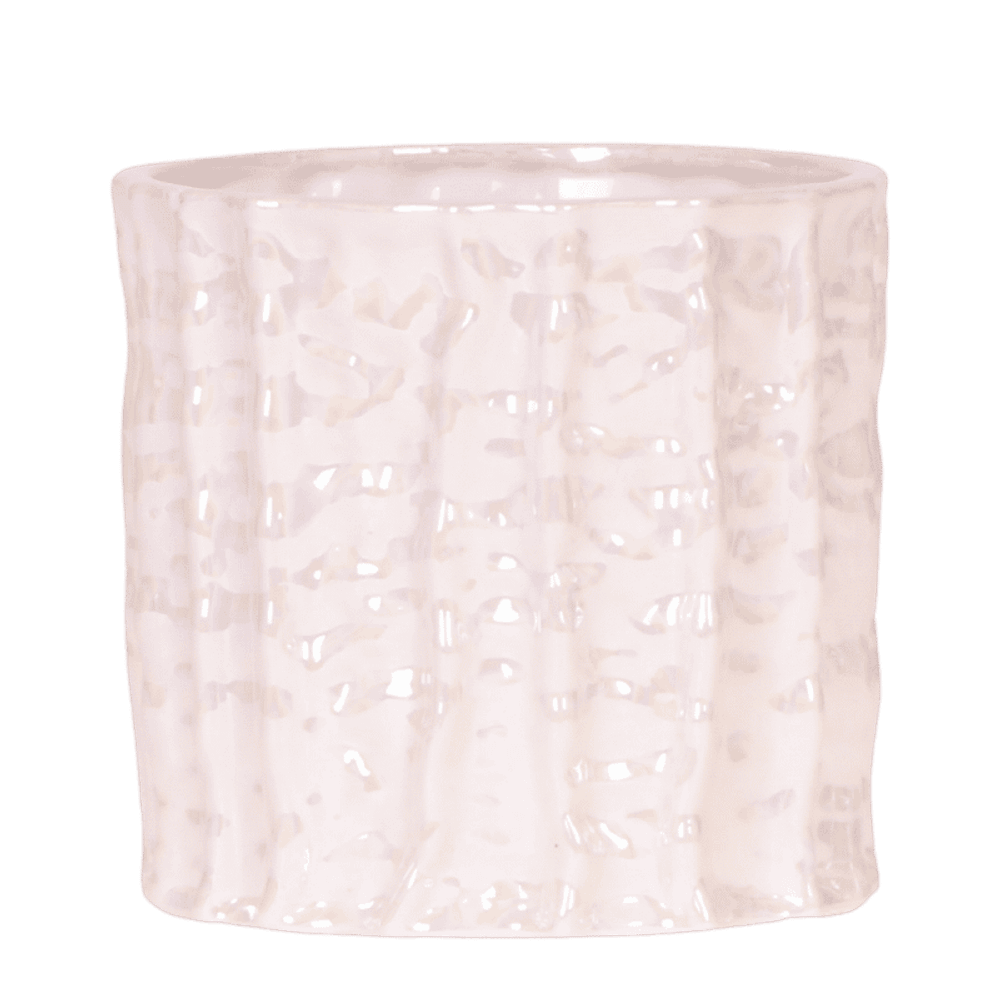 Cache-pot oyster nacré - ø12 cm x h12,5 cm