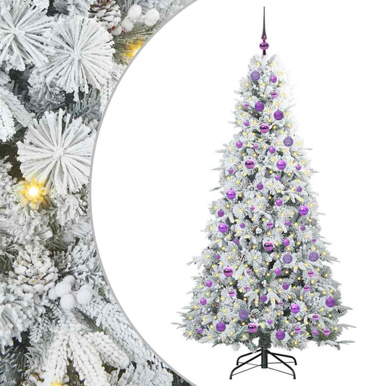 Sapin de noël artificiel à branches articulées blanc 180 cm