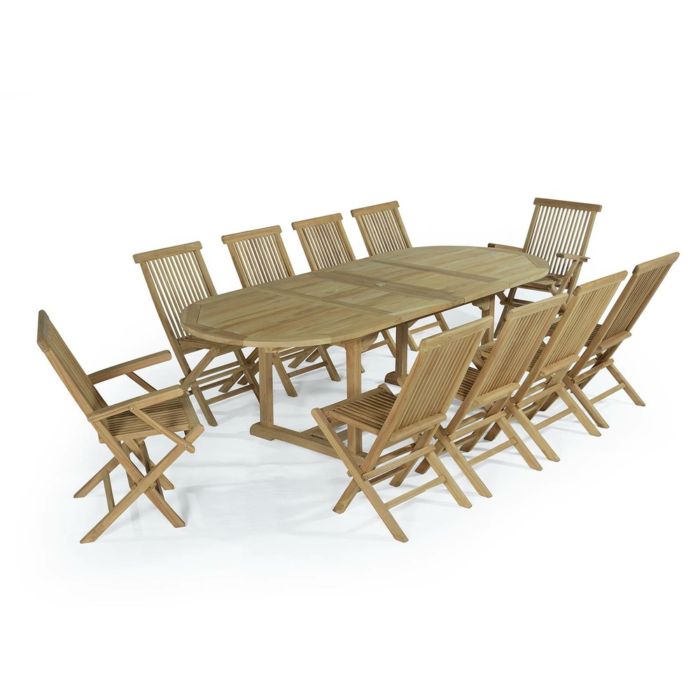 SALON DE JARDIN TECK AORE-(783905)