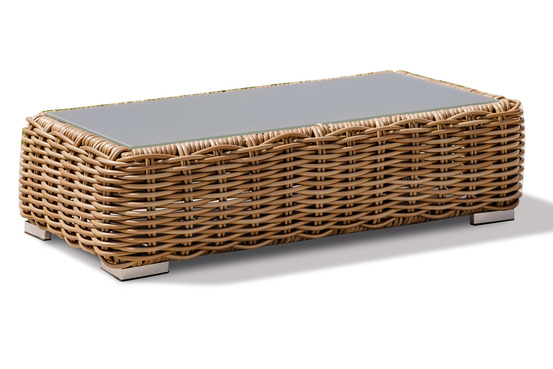 Table basse de jardin borabora en résine tressée