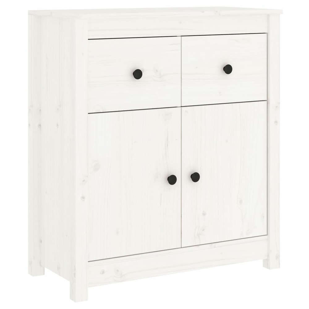 Buffet bahut commode armoire meuble de rangement organisateur cuisine salle de séjour salon 70 x 35 x 80 cm bois massif de pi