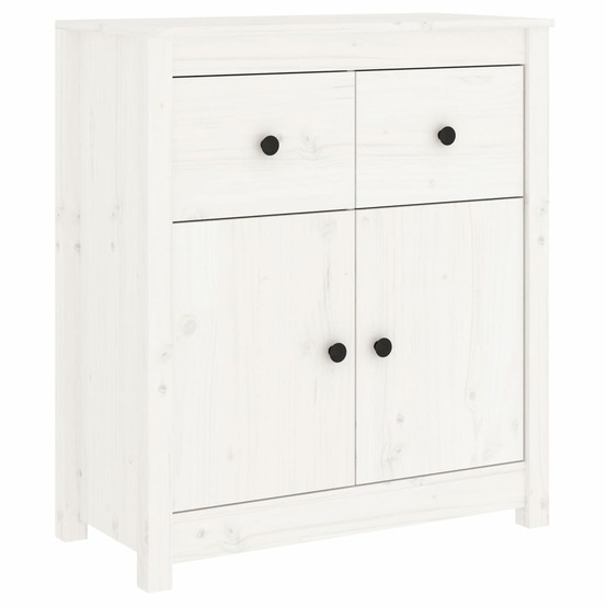 Buffet bahut commode armoire meuble de rangement organisateur cuisine salle de séjour salon 70 x 35 x 80 cm bois massif de pi