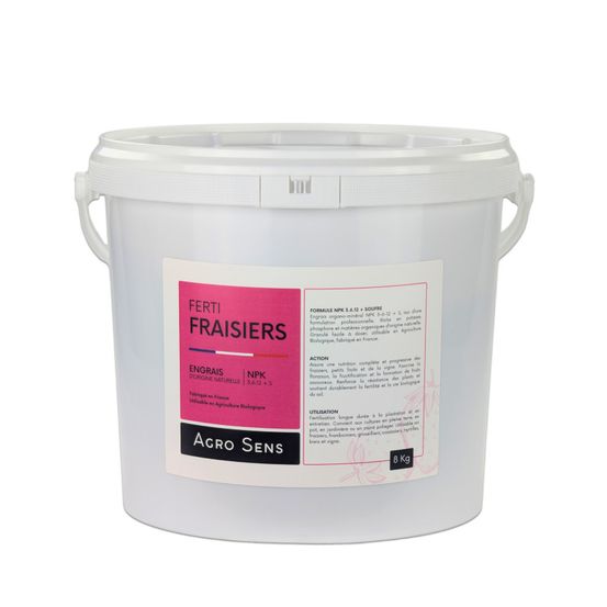Ferti fraisiers - engrais pour fraisiers, vignes et petits fruits - seau 8 kg