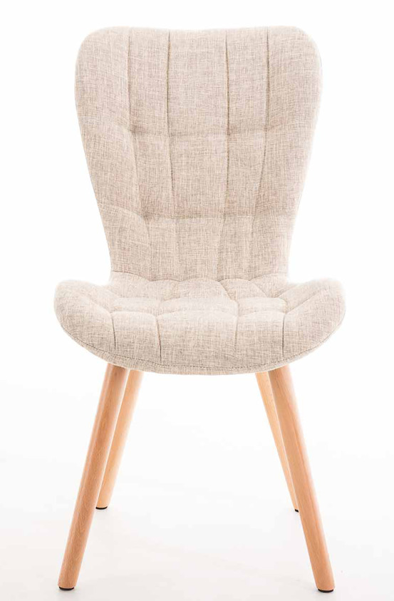 Lot de 4 chaises elda tissu naturel