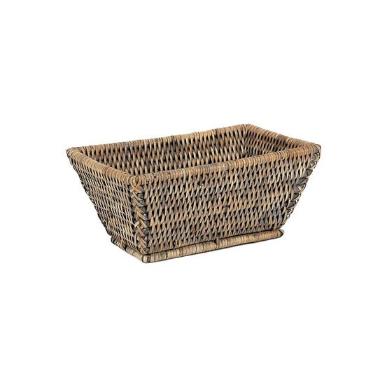 Corbeille rectangulaire en rotin banneton