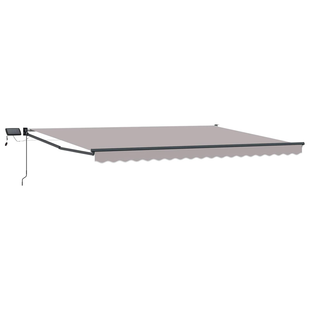Store rétractable manuel avec leds 4 × 3 m
