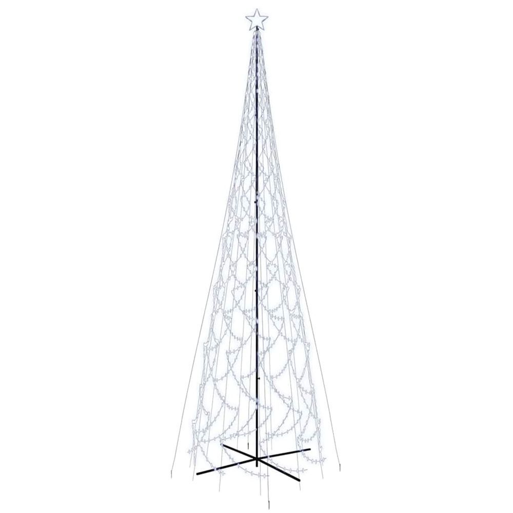 Arbre de noël cône 3000 led blanc froid 230x800 cm