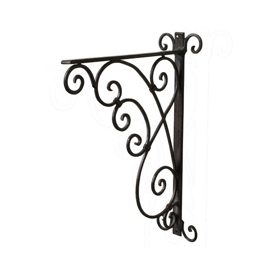 Potence en fer forgé couleur marron 25 x 36 cm