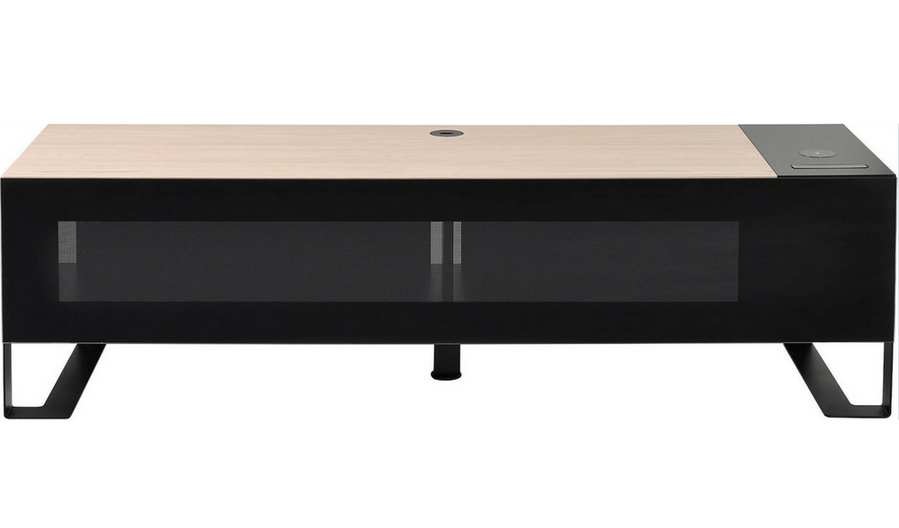 Meuble tv pour écran 40 à 75 + trappe + qi + chargeur 4 usb - 037601