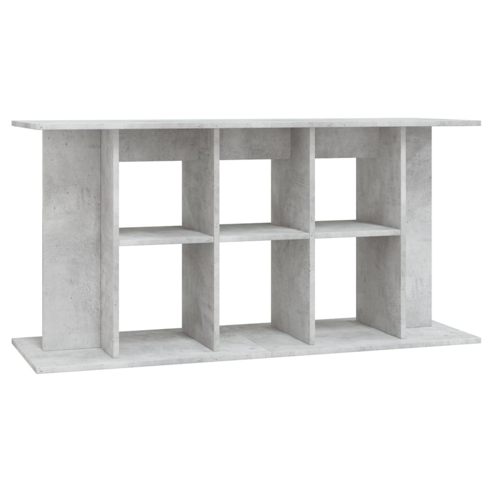 Support d'aquarium en béton gris 120 x 40 x 60 cm bois d'ingénierie