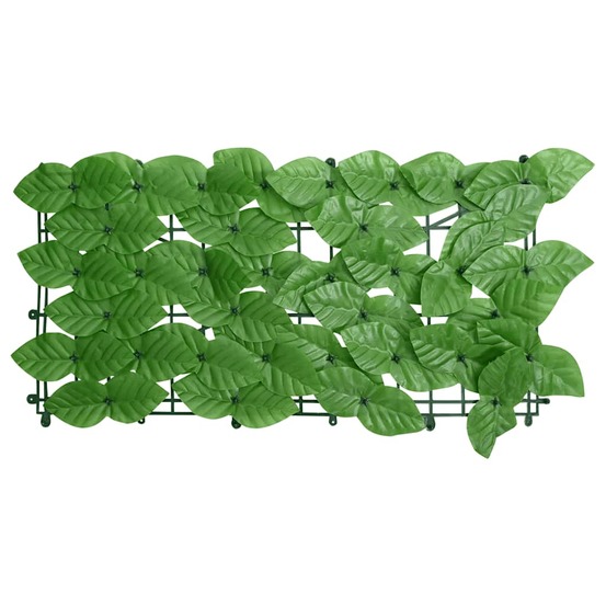 Écran de balcon avec feuilles vert 600x75 cm