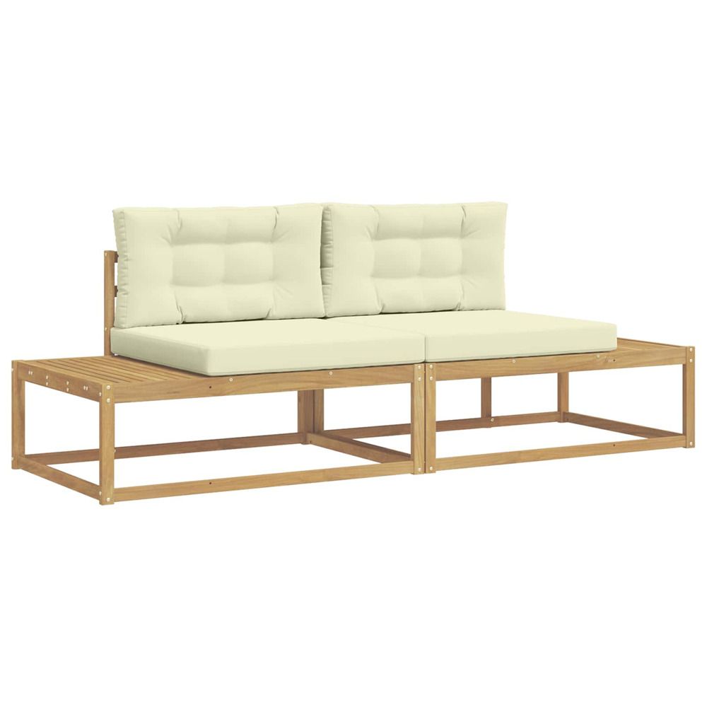 Ensemble de canapés d'extérieur polyester blanc