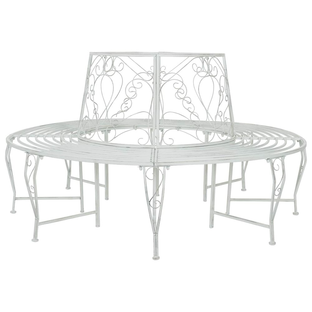 Banc d'arbre 8-nombre de places ø 160 x 89 cm acier