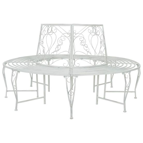 Banc d'arbre 8-nombre de places ø 160 x 89 cm acier