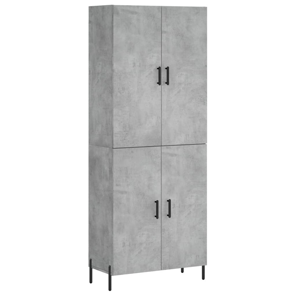 Buffet bahut commode armoire meuble de rangement organisateur cuisine salle de séjour salon haut 69,5 x 34 x 180 cm bois d'in