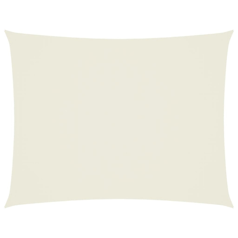 Voile de parasol tissu oxford rectangulaire 3x4,5 m crème