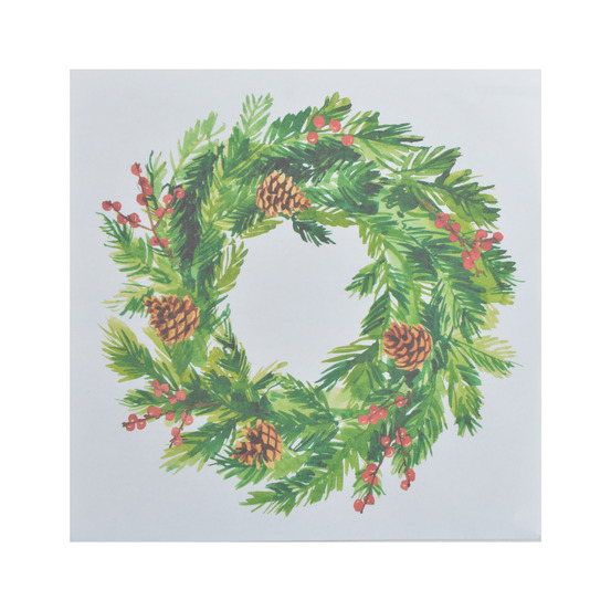 20 serviettes en papier couronne de pin