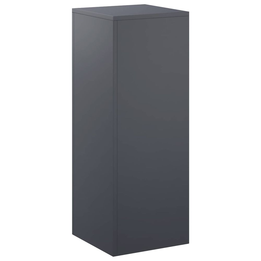 Support de plante anthracite 30 x 30 x 80 cm acier inoxydable