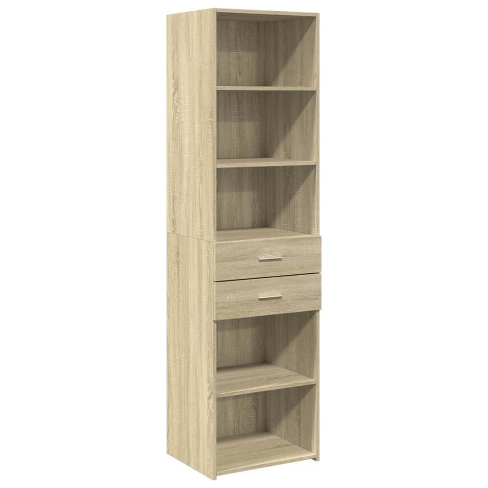 Buffet bahut commode armoire meuble de rangement organisateur cuisine salle de séjour salon haut sonoma 50 x 42,5 x 185 cm bo