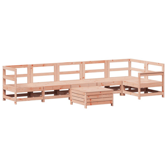 Salon de jardin 7 pcs bois massif sapin de douglas