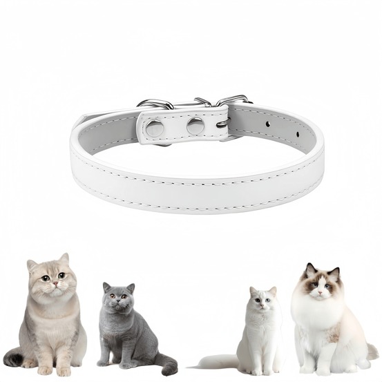 Colliers adaptés aux petits chiens et aux chats blanc xs