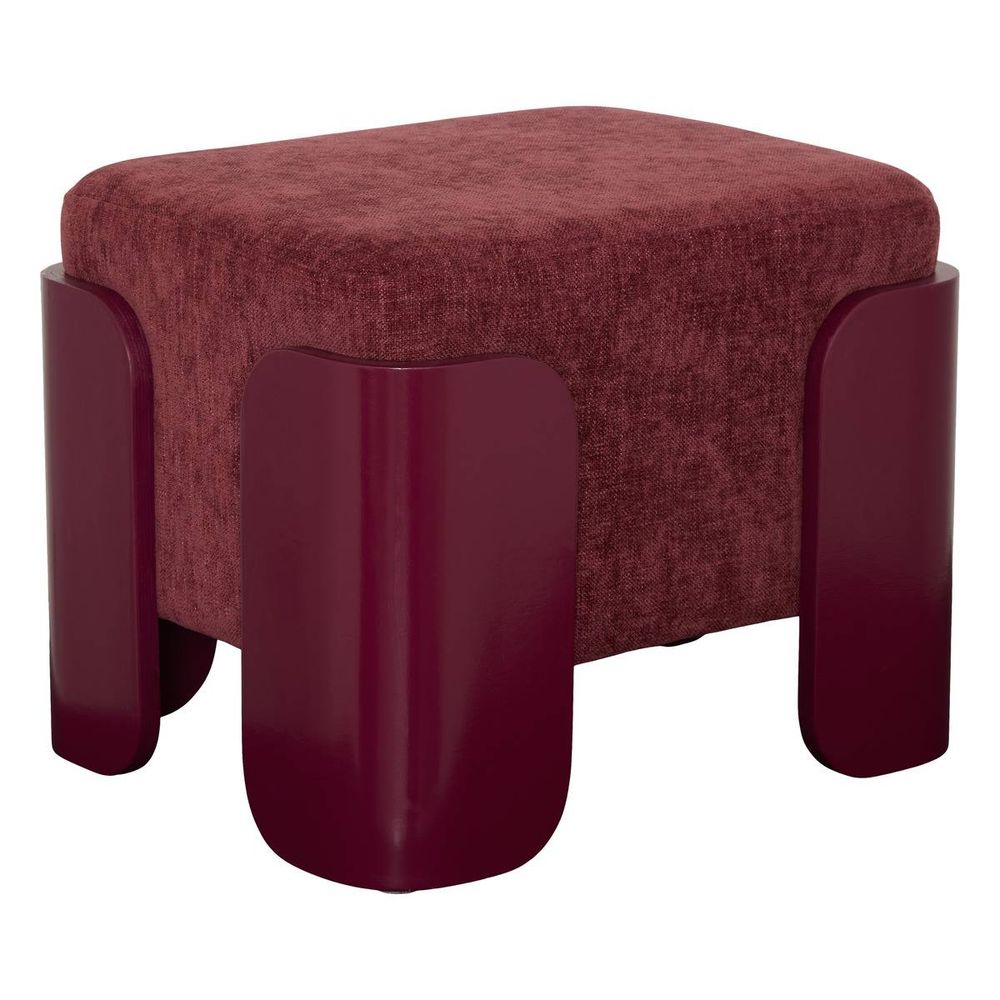 Pouf mizar rectangulaire 36x38cm rouge