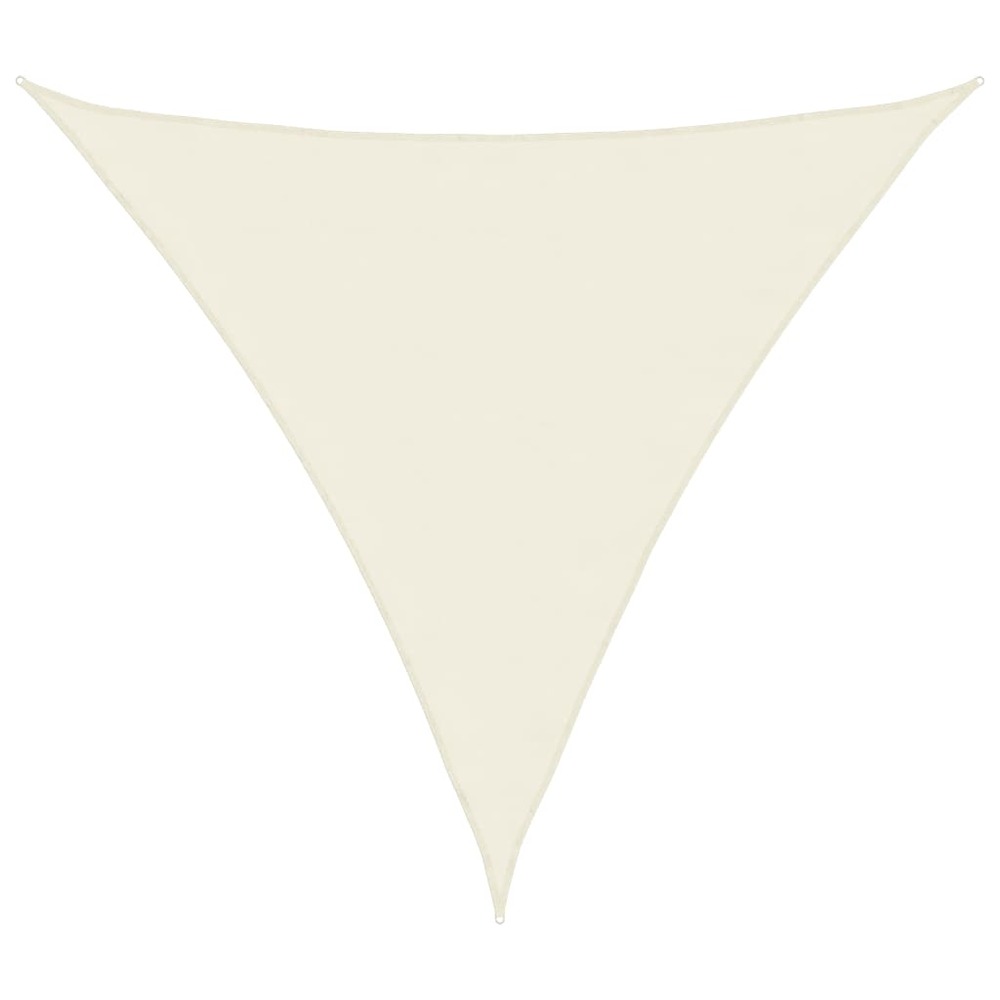 Voile de parasol tissu oxford triangulaire 4,5x4,5x4,5 m crème