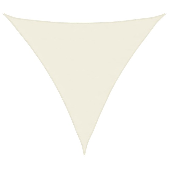 Voile de parasol tissu oxford triangulaire 4,5x4,5x4,5 m crème
