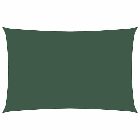 Voile de parasol tissu oxford rectangulaire 2x4,5 m vert foncé