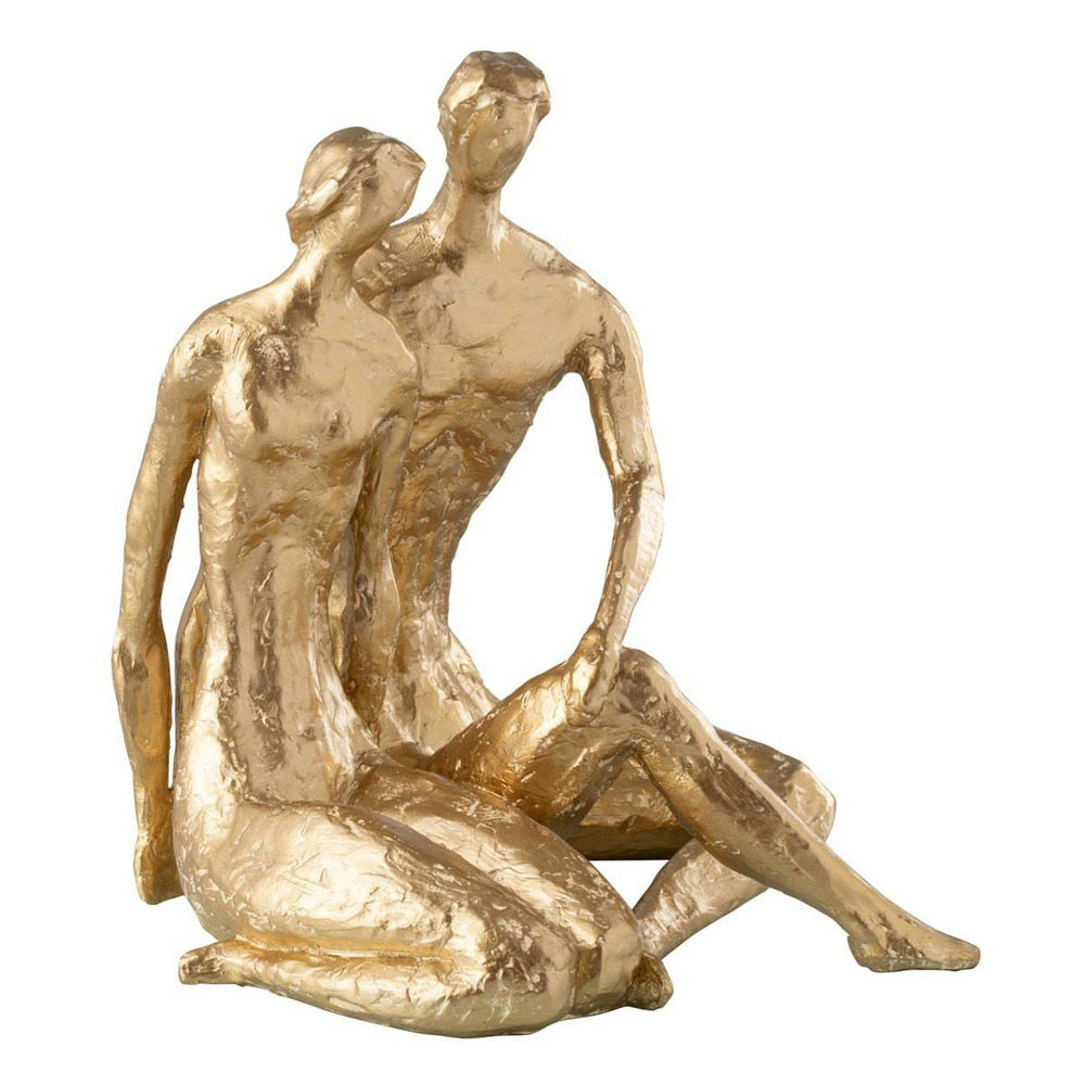 Statuette couple assis 