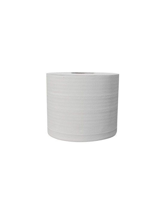 Essuie main bobine 2 plis blanc pur 1000 formats lot de 2 - papeco
