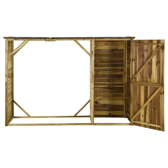 Abri d'outils de jardin pin 253 x 80 x 170 cm