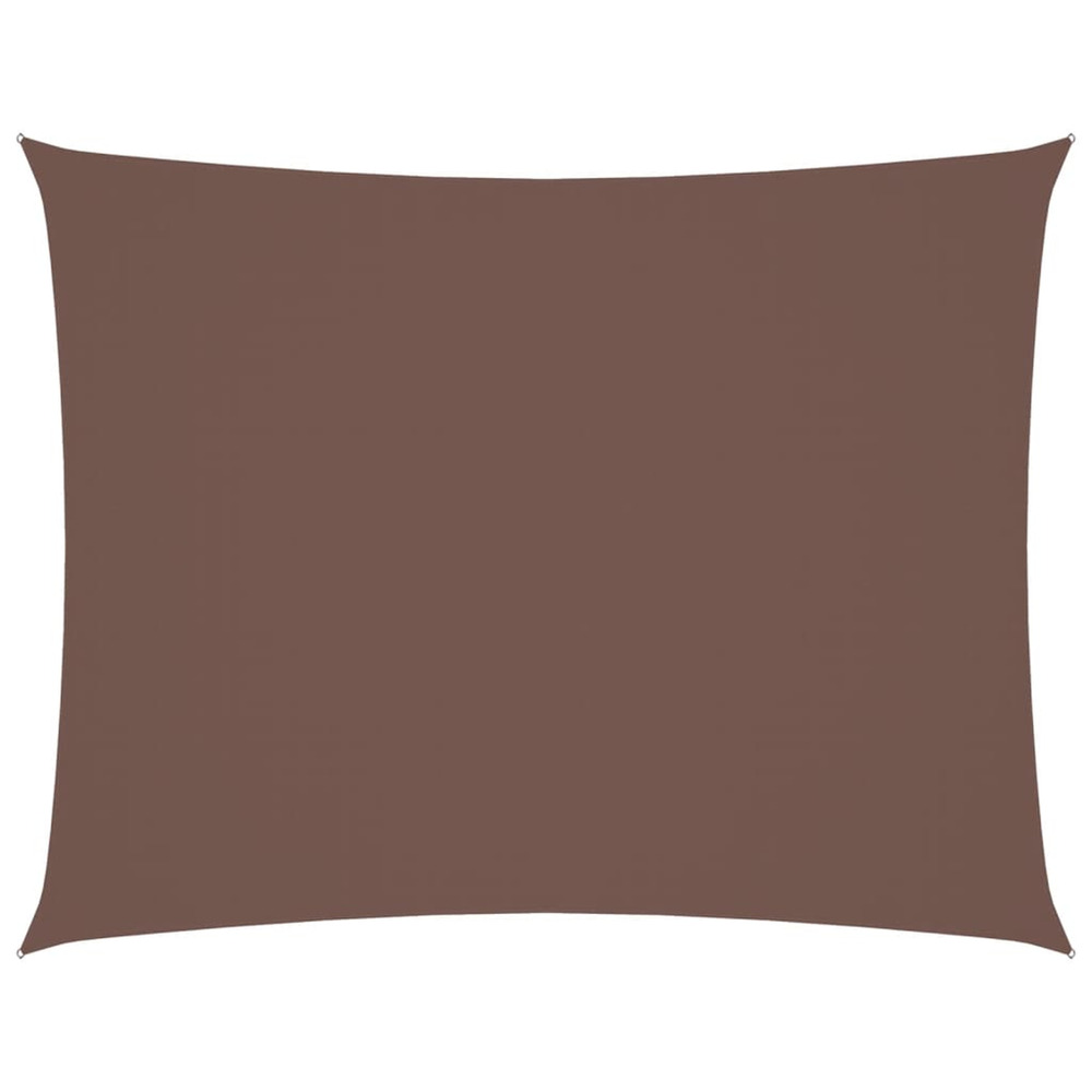 Voile de parasol tissu oxford rectangulaire 2,5x4 m marron