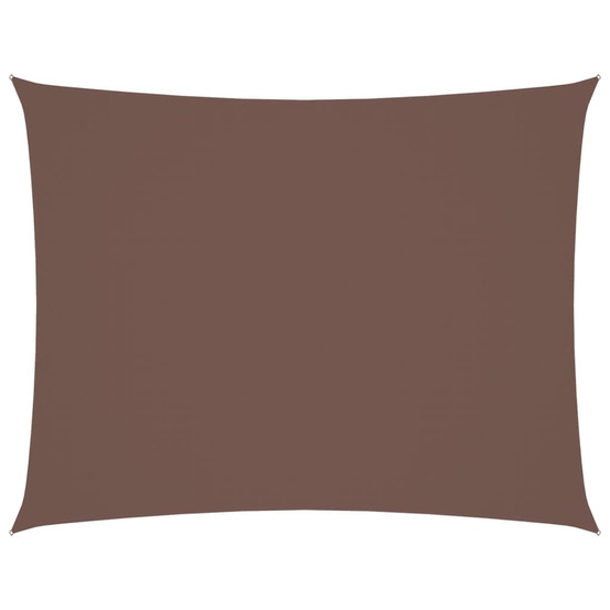 Voile de parasol tissu oxford rectangulaire 2,5x4 m marron
