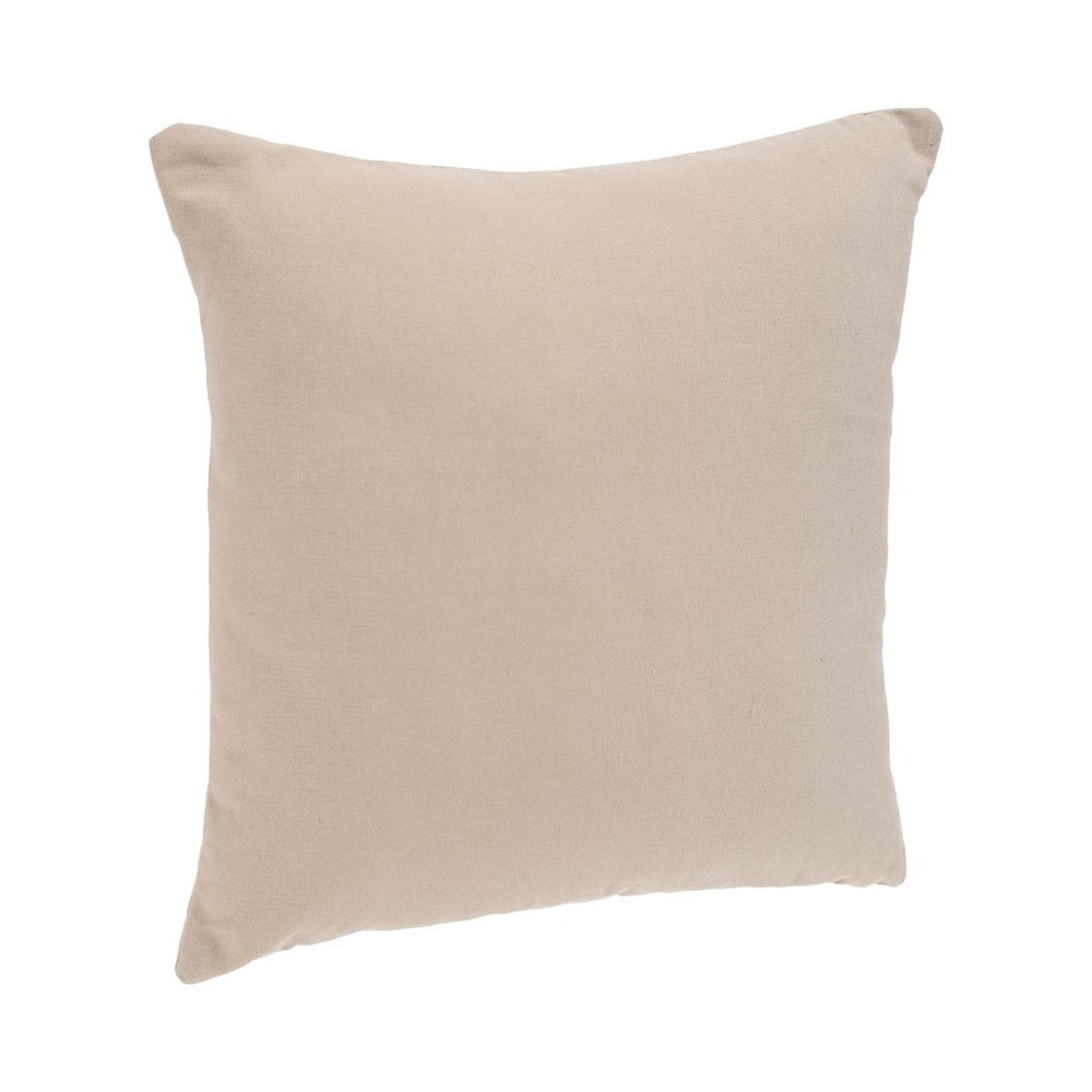 Coussin déhoussable coton - beige - 38x38 cm