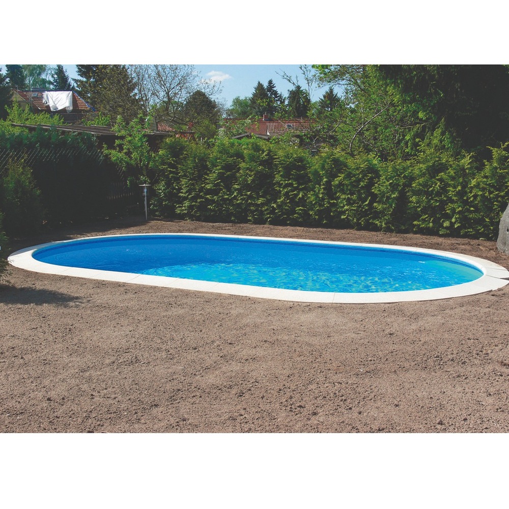 Piscine acier enterrée ovale en kit 5.25mx3.2mx1.5m - wm241