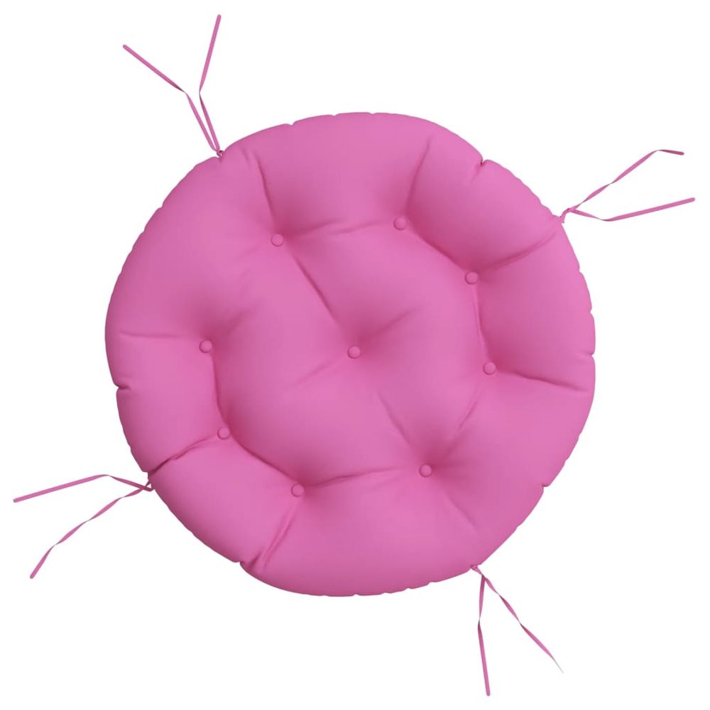 Coussin rond rose ø 60 x11 cm tissu oxford